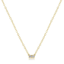 Load image into Gallery viewer, 14kt Gold and Diamond Significance Bar Necklace
