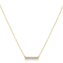 Load image into Gallery viewer, 14kt Gold and Diamond Significance Bar Necklace