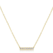 Load image into Gallery viewer, 14kt Gold and Diamond Significance Bar Necklace