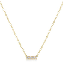 Load image into Gallery viewer, 14kt Gold and Diamond Significance Bar Necklace