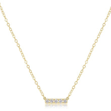 Load image into Gallery viewer, 14kt Gold and Diamond Significance Bar Necklace