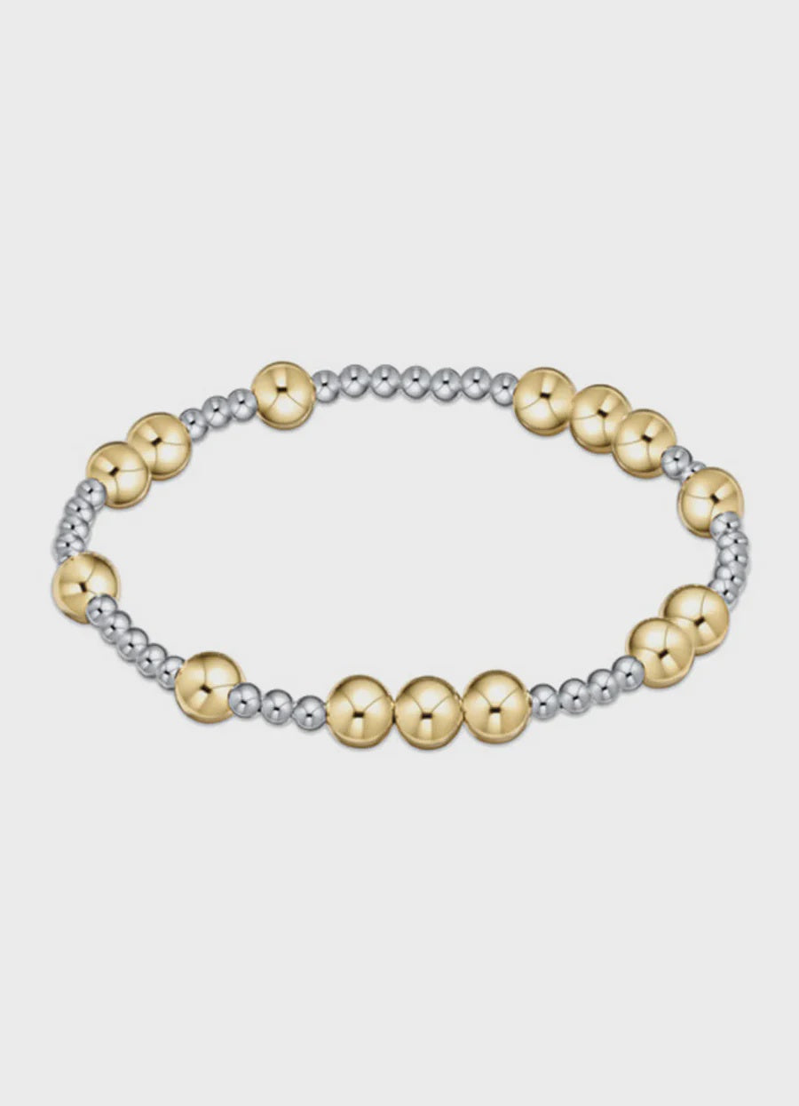 Hope Unwritten 6mm Bead Bracelet - Mixed Metal