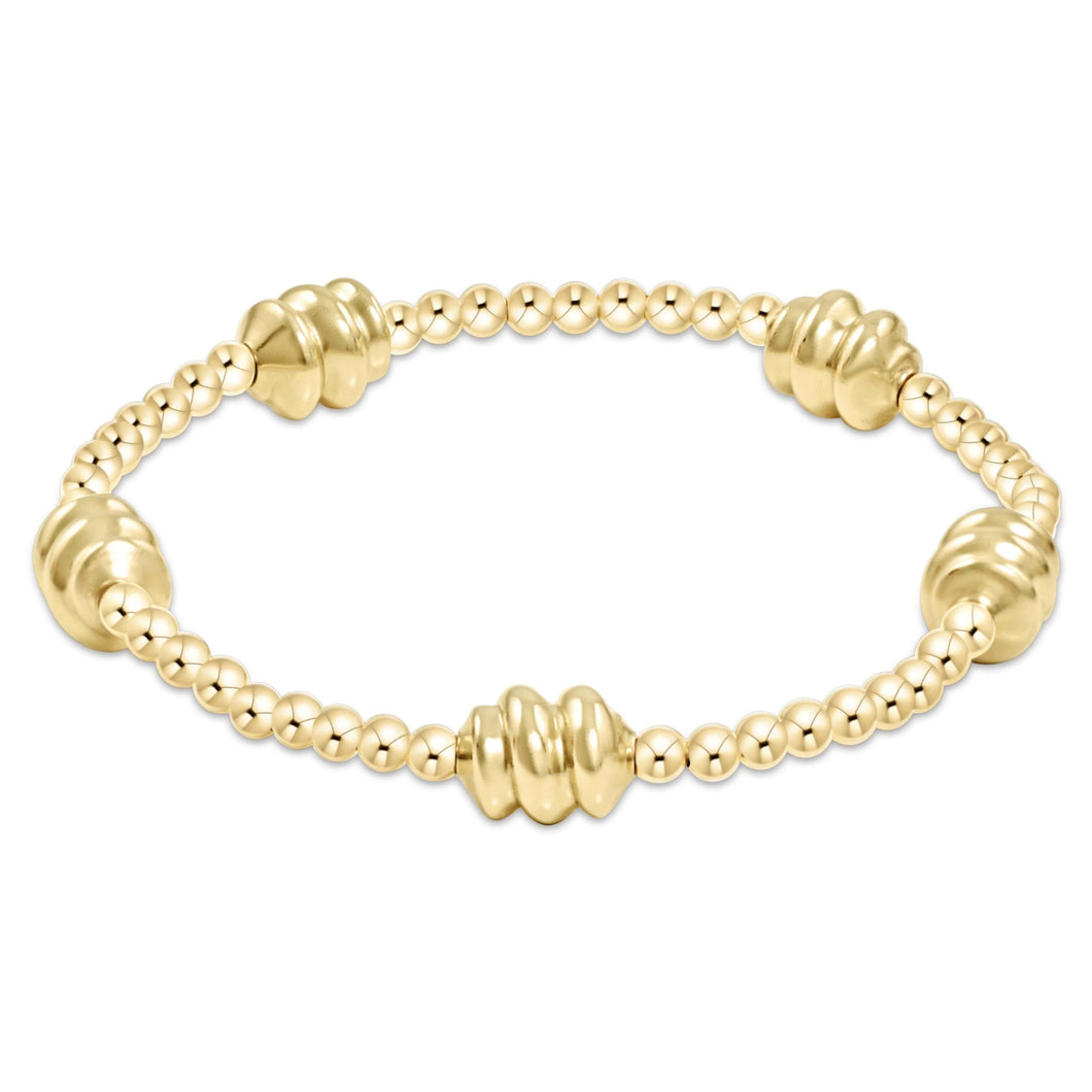 Admire Gold 3mm Bead Bracelet Gold