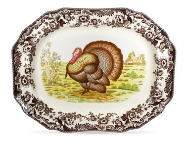 Woodland Platter Octagonal Turkey 19