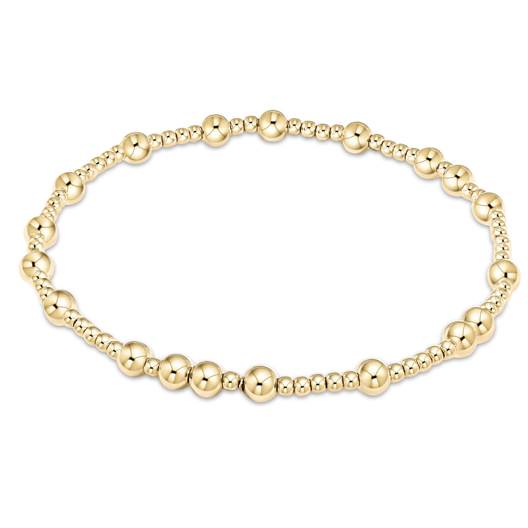 egirl Hope Unwritten 4mm Bead Bracelet - Gold