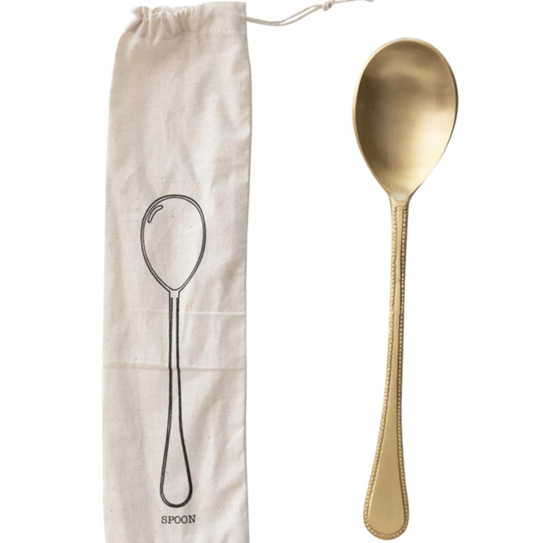 Brass Serving Spoon