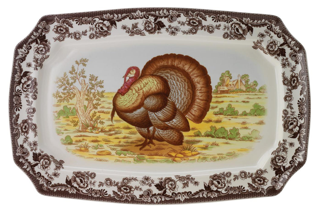 Woodland Rectangular Platter Turkey