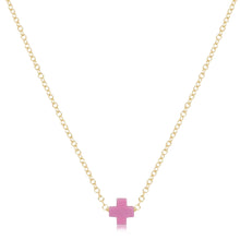 Load image into Gallery viewer, 16" Necklace Gold - Signature Cross Small
