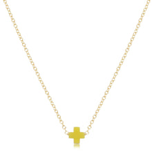 Load image into Gallery viewer, 16" Necklace Gold - Signature Cross Small
