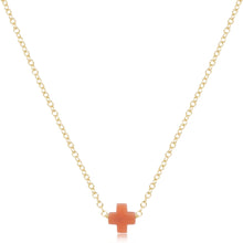 Load image into Gallery viewer, 16" Necklace Gold - Signature Cross Small
