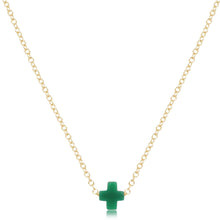 Load image into Gallery viewer, 16" Necklace Gold - Signature Cross Small
