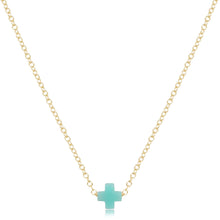 Load image into Gallery viewer, 16" Necklace Gold - Signature Cross Small
