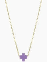 Load image into Gallery viewer, 16" Necklace Gold - Signature Cross Small
