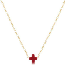 Load image into Gallery viewer, 16" Necklace Gold - Signature Cross Small
