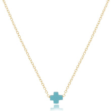 Load image into Gallery viewer, 16" Necklace Gold - Signature Cross Small
