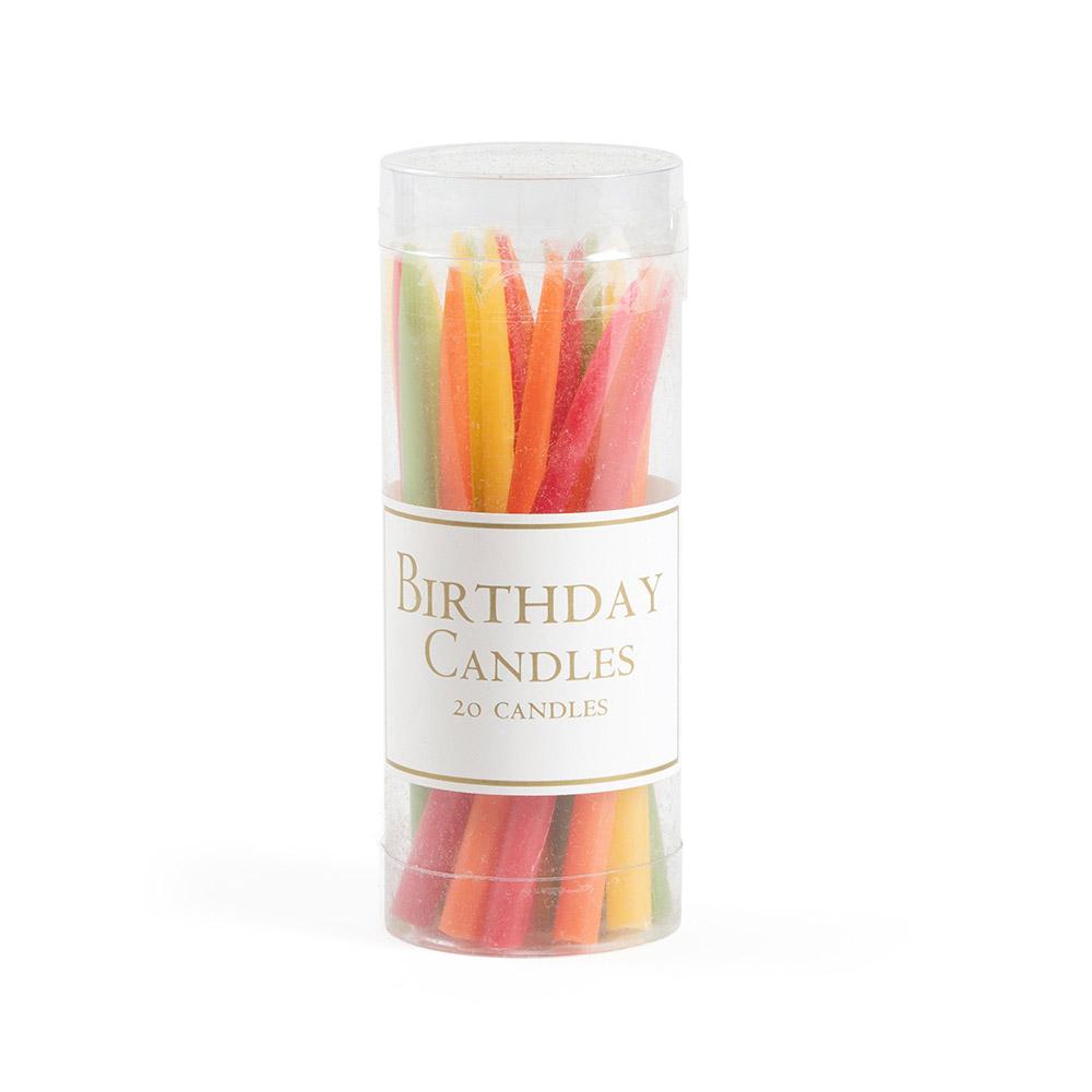 Birthday Candles in Tutti Frutti - 20 Candles Per Box