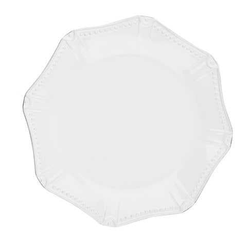 Isabella - Pure White Dinner Plate - Octagonal
