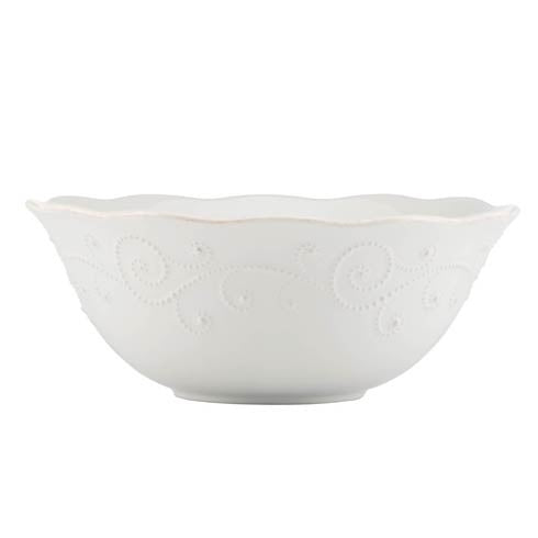 French Perle White Serving Bowl
