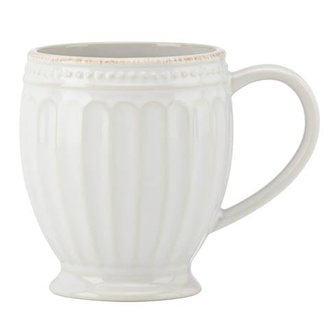 French Perle Groove White Mug