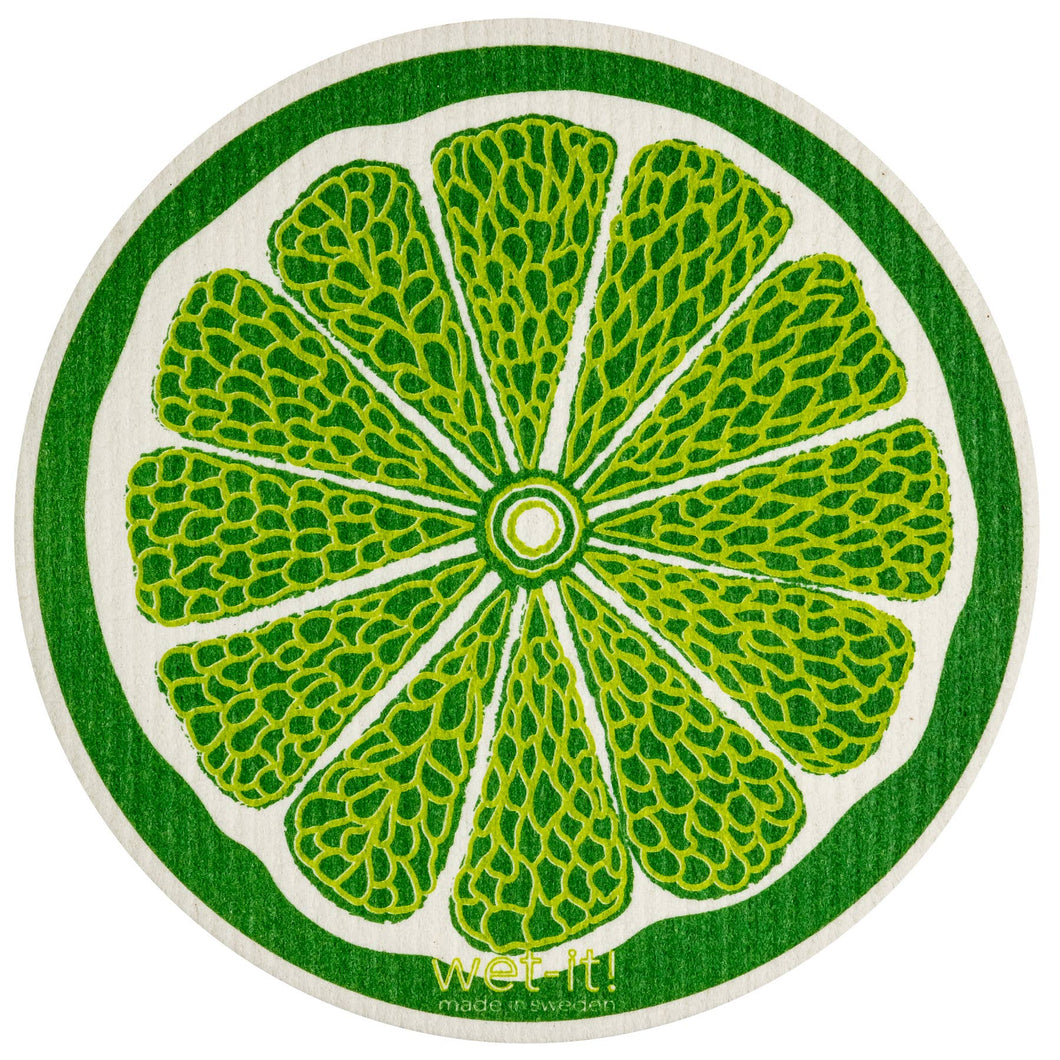 Lime Round Swedish Cloth