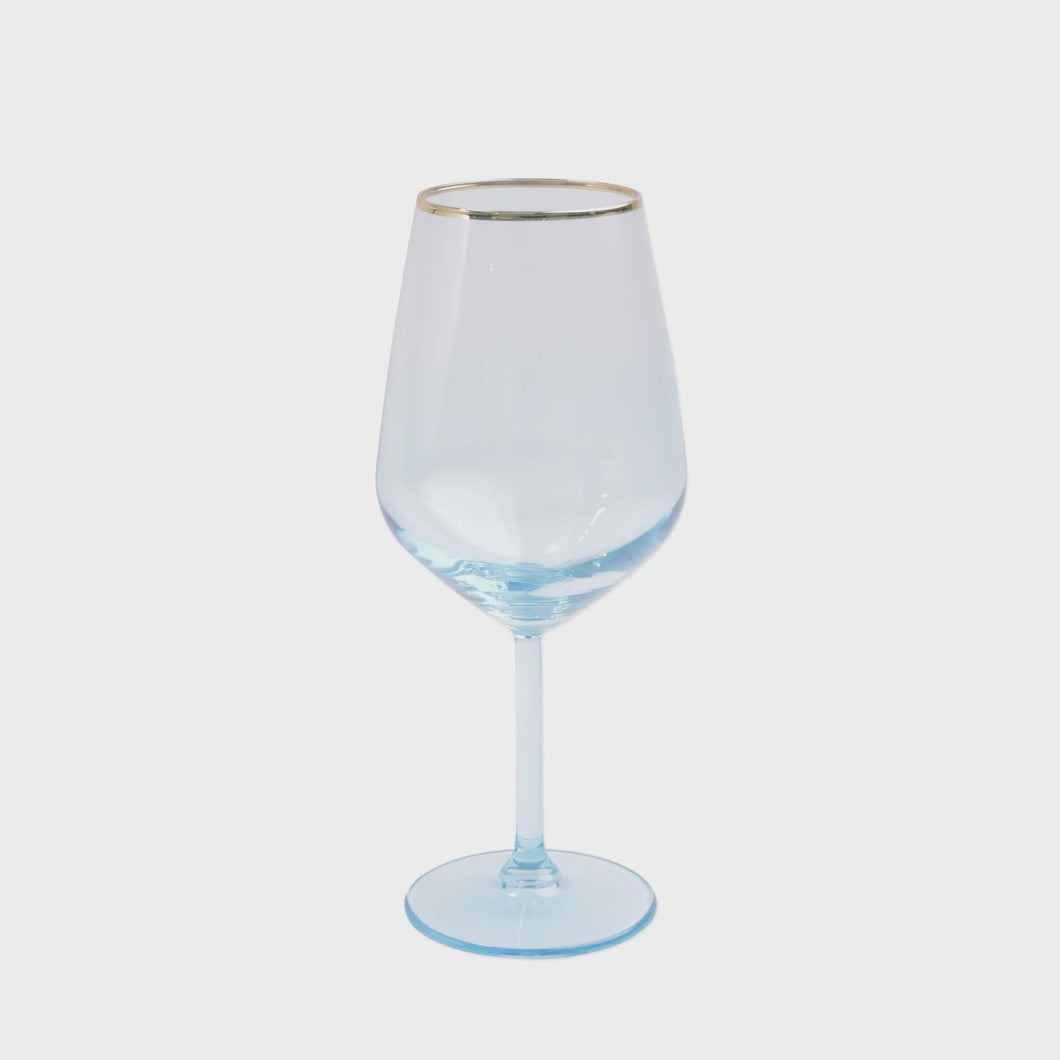 Rainbow Wine Glass Turquoise